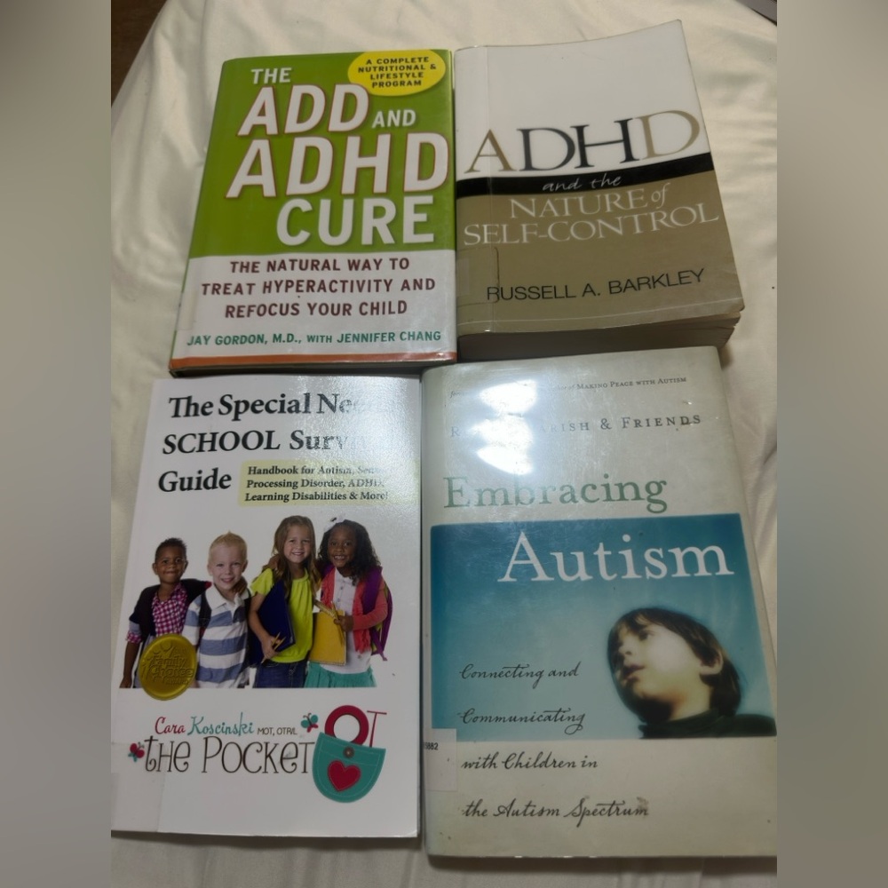 Lot of 4  ADD and ADHD Cure Book for ADHD management and cure plan